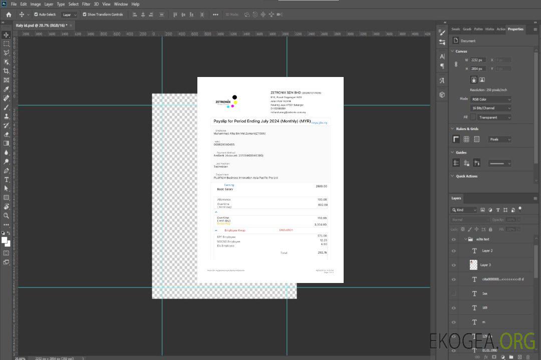 Modèle de fiche de paie Zetronix aux formats Word et PDF.pdf, 1 template Modèle de fiche de paie Zetronix aux formats Word et PDF.pdf, 1 template